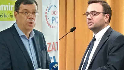 Biv&scaron;i župan Damir Bajs i Silvestar &Scaron;tefović, tajnik HDZ-a BBŽ/Foto: MojPortal.hr