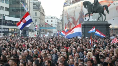 Prosvjed Zajedno za slobodu, stop COVID potvrdama/
Foto: Dragan Matić/CROPIX