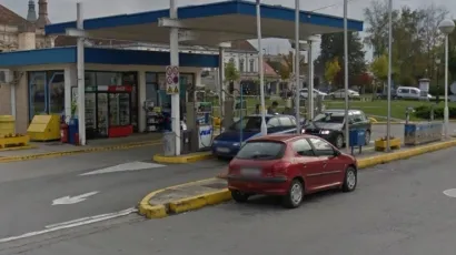 Benzinska postaja u centru Bjelovara/ Foto: Google Screenshot
