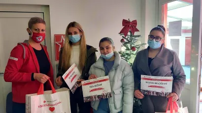 Vrijedne volonterke iz Doma učenika srednjih &scaron;kola Bjelovar/Foto: GDCK Bjelovar