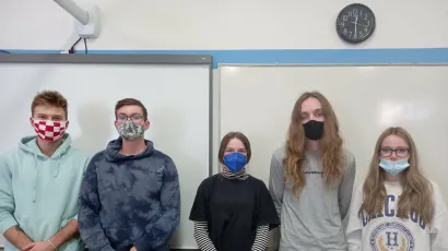 Svih pet učenika ostvarili su izvrsne rezultate na informatičkom natjecanju Dabar/Foto: Ivana Mila&scaron;in