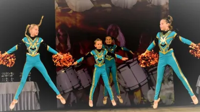 Nastup u Rusiji 2019. s Virovitičkim mažoretkinjama/ Foto: Privatni album