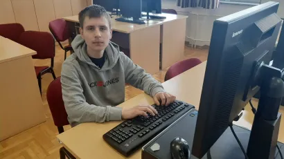 Viktor Matraković osvojio je treće mjesto na svijetu u daktilografskom natjecanju/Foto: Vladimir &Scaron;tefanec