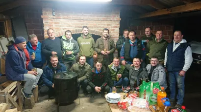 Dio obrtničke ekipe koja je na Baniji pomagala u sanaciji &scaron;teta nastalih od potresa/Foto: Mario Barač