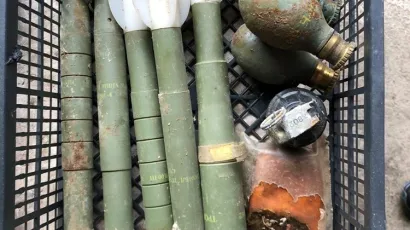 Arsenal oružja pronađen kod 26-godi&scaron;njaka/ Foto: PU bjelovarsko-bilogorska