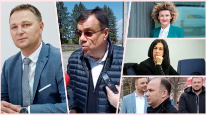 Aktualni župan Marko Maru&scaron;ić, biv&scaron;i župan Damir Bajs, zamjenica župana Marija Jungić, zamjenici župana iz reda nacionalnih manjina Tanja Novotni Golubić i Sa&scaron;a Lukić/Foto: MojPortal.hr