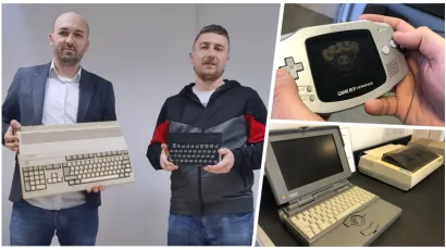 Vladimir &Scaron;rajber i Igor Peters, jedni od osnivača muzeja&nbsp;elektroničke opreme i videokonzola/Foto: VIRUS, Janja Čaisa