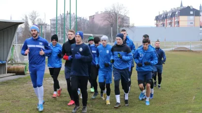 Prvi trening na Gradskom stadionu u sklopu sedmotjednih priprema za proljetni dio prvenstva/Foto: Pakrački list