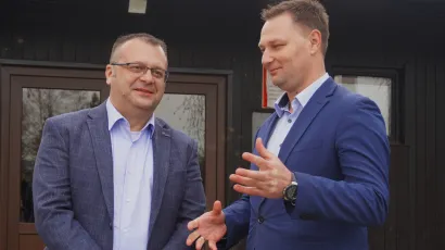 Direktor Vodoprivrede Daruvar Robert Marinić i župan Marko Maru&scaron;ić/Foto: Nikica Puhalo/MojPortal.hr
