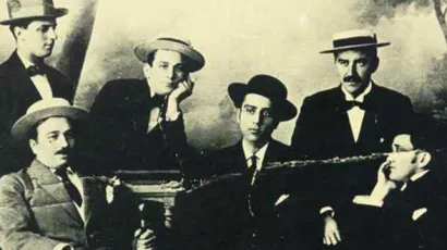 Četvorica splitskih studenata Vjekoslav Ivani&scaron;ević, Fabjan Kaliterna, Lucijan Stella i Ivan &Scaron;akić su zajedno s Vladimirom &Scaron;orom snovali Hrvatski nogometni klub Hajduk/Foto: Arhiva