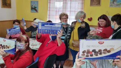 OSIT-ovci su bili presretni posjetom Nade Smiljanec i njezinih prijateljica/Foto: Facebook OSIT Mario