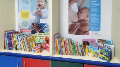 Uredno posložene slikovnice u pedijatrijskoj čekaonici/Foto: Snježana Berak