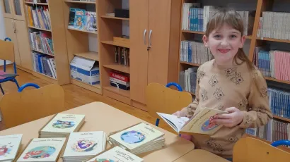 Hana Sedlaček, učenica 2.H razreda O&Scaron; Gare&scaron;nica najveći je donator ove akcije/Foto: O&Scaron; Gare&scaron;nica