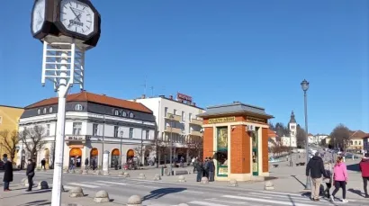 Centar Daruvara zbog hladnoće nije bio ispunjen ljudima/Foto: MojPortal.hr