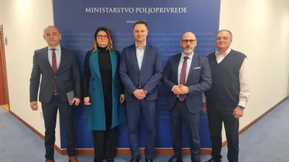 Župan Marko Maru&scaron;ić (u sredini) nakon sastanka u MInistarstvu poljoprivrede/Foto: MP