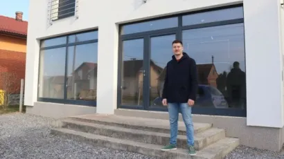 Josip Osmak ispred budućeg fitness centra/Foto: Compas.hr