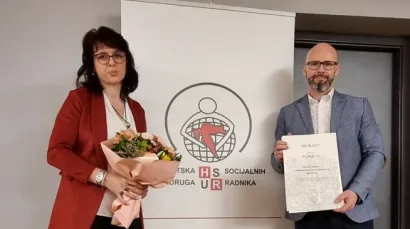 Predsjednica udruge OSIT Bjelovar Sanja Đurić i tajnik Mario Blaha/Foto: Mario Blaha