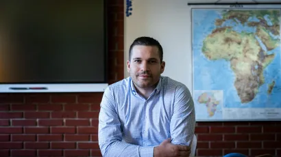 Profesor geografije Dejan Nemcic/Foto: Neja Markičević/CROPIX