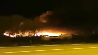 Požar u Severinu/ Foto: Screenshot Facebook