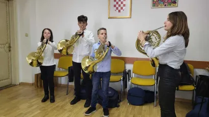 Mladi bjelovarski hornisti/Foto: MojPortal