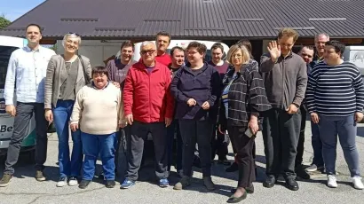 Zajednička fotografija gostiju i članova udruge OSIT Bjelovar/Foto: Mario Blaha