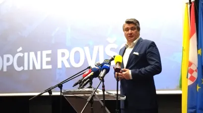 Predsjednik Zoran Milanović u Rovi&scaron;ću/Foto: Deni Marčinković/MojPortal.hr