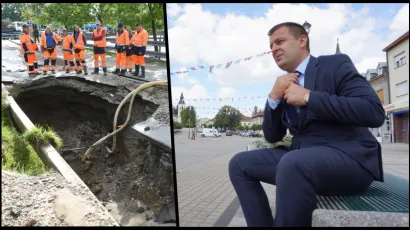 Gradonačelnik Dario Hrebak kaže kako Bjelovar zbog obnove vodovodne mreže neće imati problema kao Zagreb /Foto: MojPortal.hr, Goran Mehkek/CROPIX