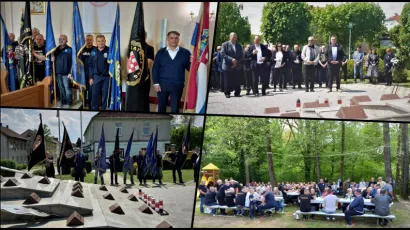 Obilježavanje obljetnice vojno-redarstvene<br>akcije "Bljesak" i Međunarodnog praznika rada u Gare&scaron;nici/Foto: Udruga ratnih veterana Hrvatski domobran