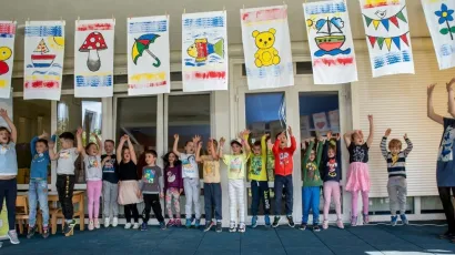 Pred&scaron;kolci su za jučera&scaron;nju početnu konferenciju uvježbali nekoliko pjesama i razveselili njima goste/Foto: Grad Daruvar