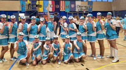Povijesni uspjeh Bjelovarskih mažoretkinja/Foto: Dragutin Hubak