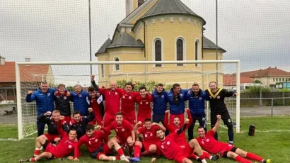 Igrači Ribara titulu su naslov prvaka/ Foto: NK Ribar Končanica