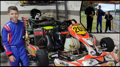 Daruvarčanin Dominik Bažant slavio je na prvoj ovosezonskoj utrci u Virovitici/ Foto: Privatni album