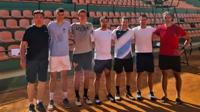 Tenisači HATK Daruvar na teniskim terenima Firule u Splitu/ Foto: HATK Daruvar