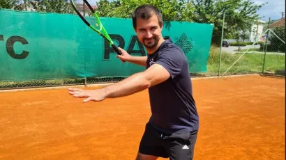Boris Dragičević jedan je od sjajnih daruvarskih tenisača/Foto: HATK Daruvar