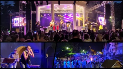 Velik broj ljudi do&scaron;ao je na glazbena događanja u sklopu Terezijane u petak navečer/Foto: Grad Bjelovar