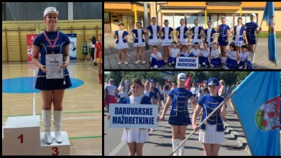 Daruvarske mažoretkinje iz Ogulina su se vratile s nagradama, a najsjajnija je bronca Lorene/Foto: Daruvarske mažoretkinje