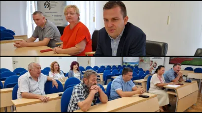 Gradonačelnik Dario Hrebak danas se sastao s predstavnicima nekih bjelovarskih udruga/Foto: Grad Bjelovar