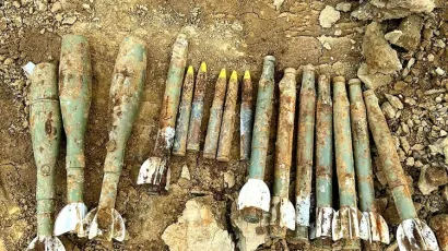 Pronađene mine i streljiva/Foto: PU bjelovarsko-bilogorska