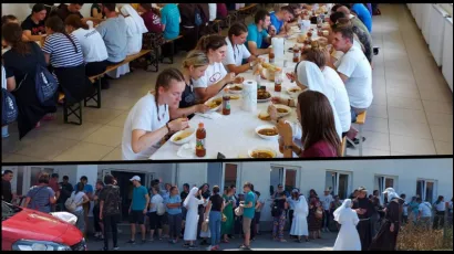 Mladi hodočasnici odmaraju u &Scaron;tefanju/Foto: Općina &Scaron;tefanje