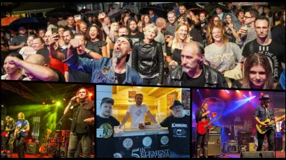 Sjajna prva večer Blues rock festivala. Craft pivo, odlična glazba i Divlje jagode privukle mnogobrojnu publiku kojoj nije niti ki&scaron;a smetala// Foto: Sa&scaron;a Selihar, Martina Čapo