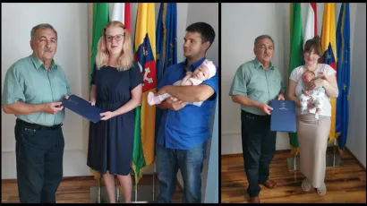 Dolores i Rafael najmlađi su žitelji općine Velike Trnovitica/Foto: Općina Velika Trnovitica