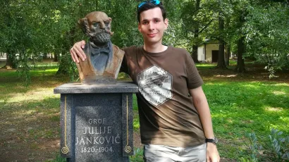 Kroatist Sergej Borisov, inače Rus iz Moskve, do&scaron;ao je u Daruvar proučavati če&scaron;ki jezik u hrvatskom okruženju/Foto: Kruno Lokotar