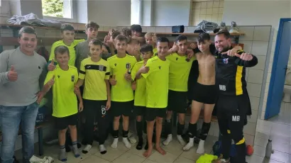 Ekipa u svlačionici nakon velike pobjede/Foto: HNK Daruvar