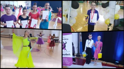 U Bjelovar je iz Samobora do&scaron;lo čak osam medalja/Foto: Plesni klub H8