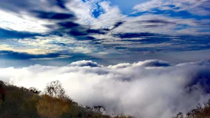 Pogled na Pakrac s Planinarskog doma Omanovac/Foto: Dalija Čuljat Nagy
