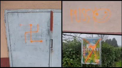 Fa&scaron;istički simbol/Foto: CIK Grubi&scaron;no Polje