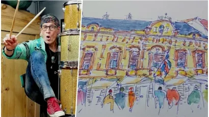 Hermann Plum i njegova slika "Pogled iz daruvarskog kafića"