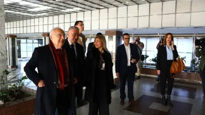 Sastanak predstavnika Ministarstva gospodarstva s predstavnicima trgovačkih lanaca zbog nagle promjene u cijenama.<br>Foto: Zeljko Puhovski/CROPIX