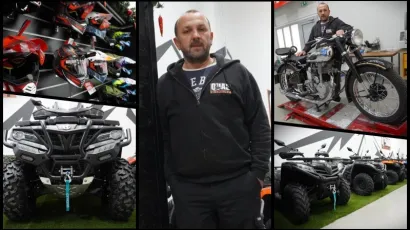 Dario Adžijević u trgovini Quad Expert u Lipiku/Foto: Nikica Puhalo/MojPortal.hr