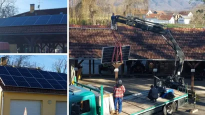 Montirano je ukupno 66 fotonaponskih modula/Foto: Compas.hr